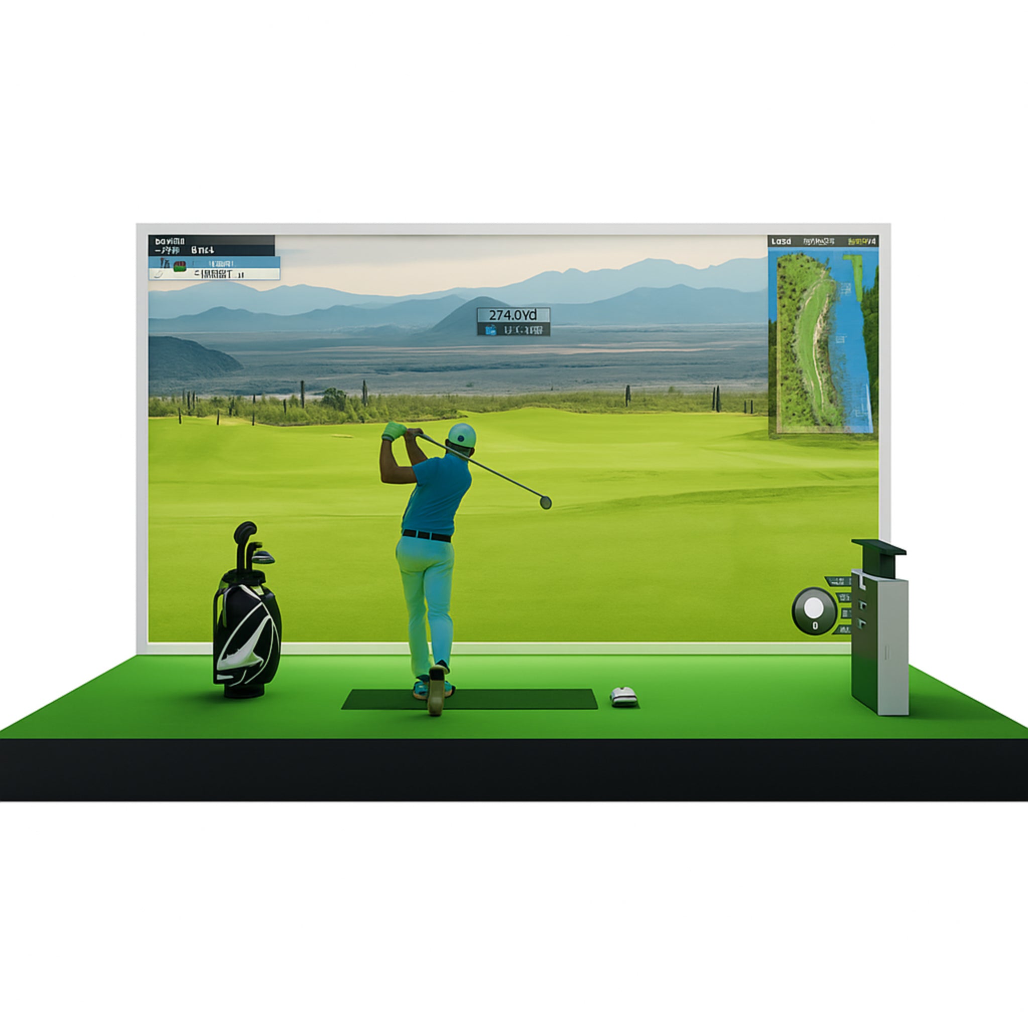 VistaRange Elite V500 Golf Simulator Studio